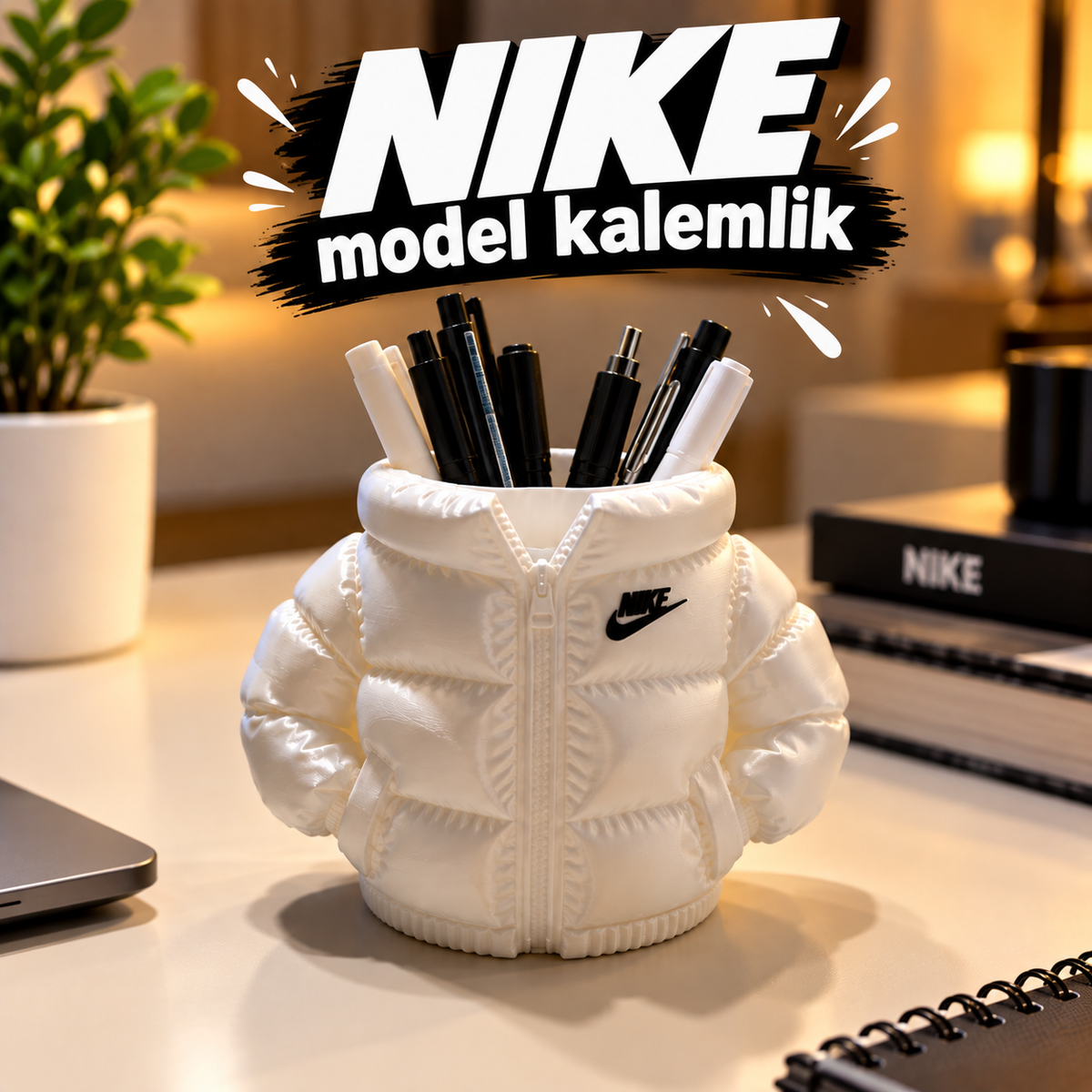 Şişme Mont Tasarımlı Kalemlik ✏️