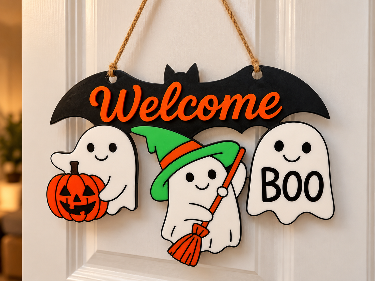 Halloween Welcome – Hayaletli Kapı Süsü