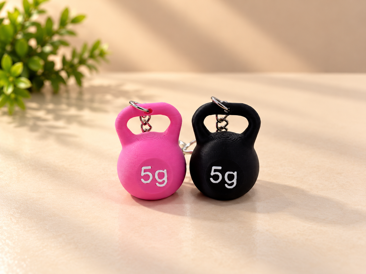 🏋️ Kettlebell 5G Sporcu Anahtarlığı